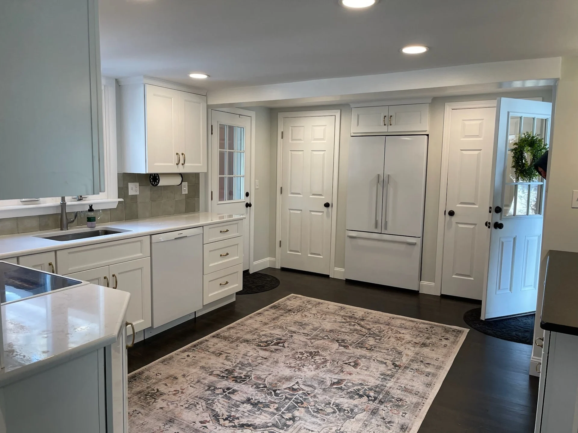 Lagace Construction team performing structural kitchen installation in Southington CT